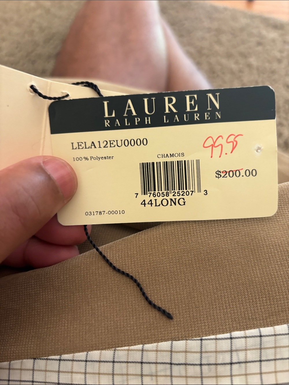 Lauren Ralph Lauren Chamois Tan Men's Sports Coat. 44L